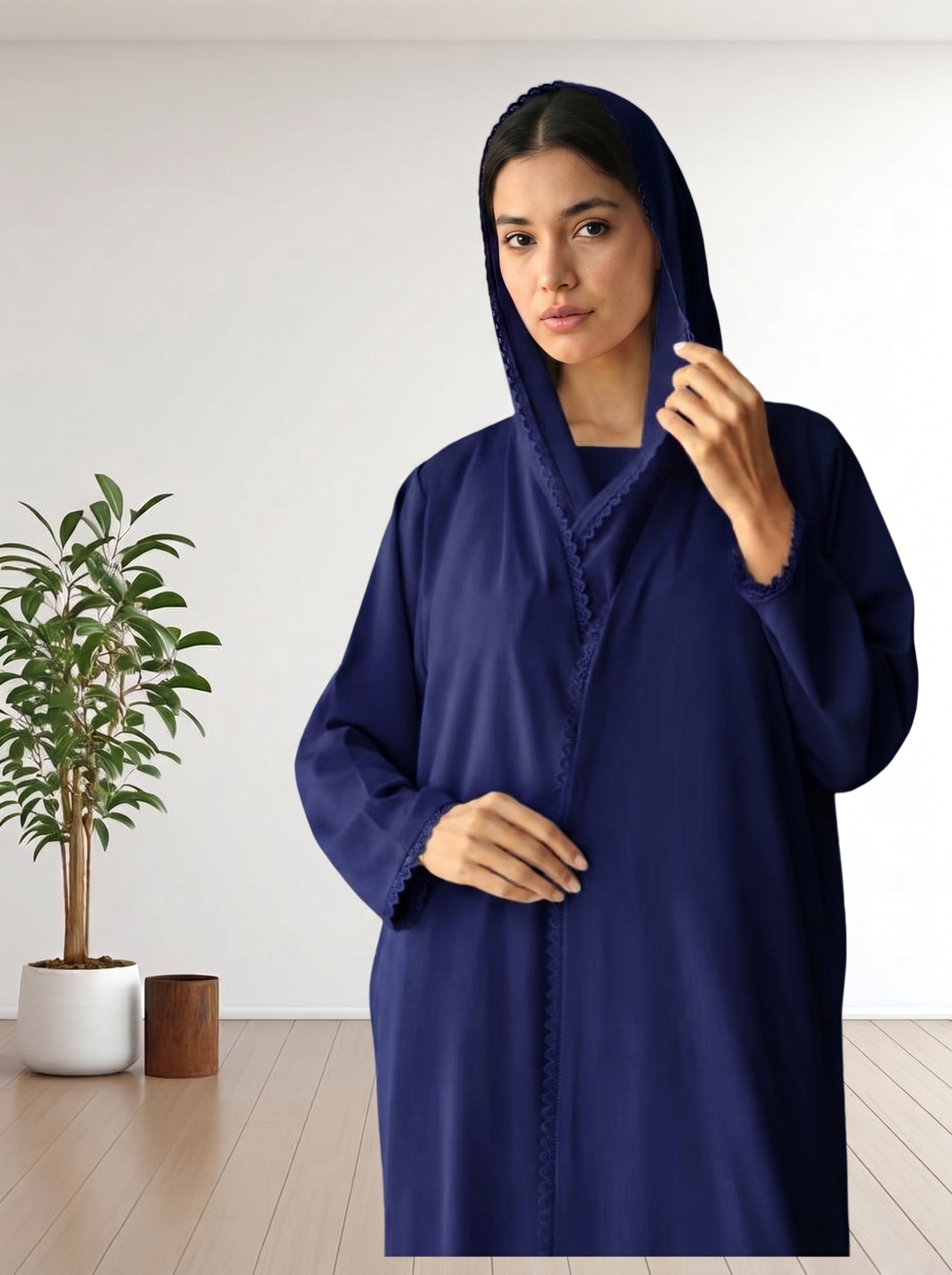 abaya green fabric foua