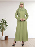 Luxury  Abaya with Symmetrical Beadwork & Hijab